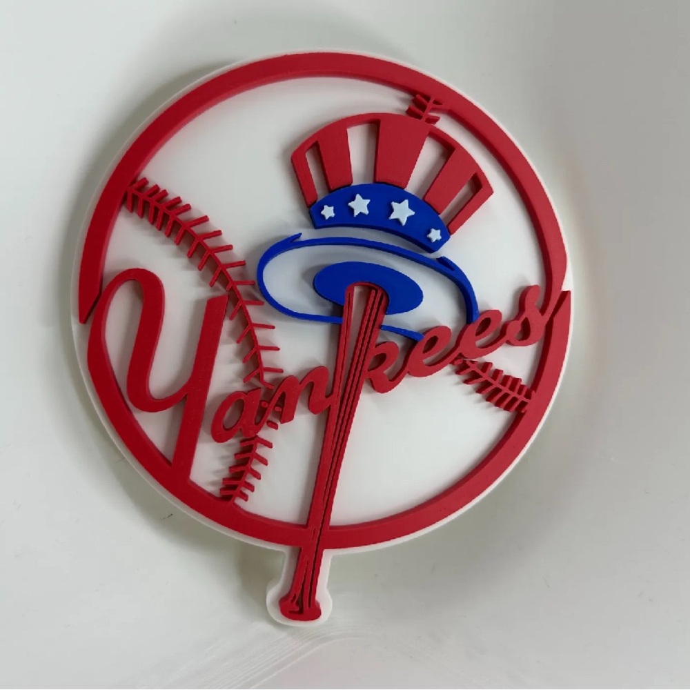 New York Yankees 3D Logo Ornament New York nyc wall art baseball mlb gift fan - Picture 1 of 2